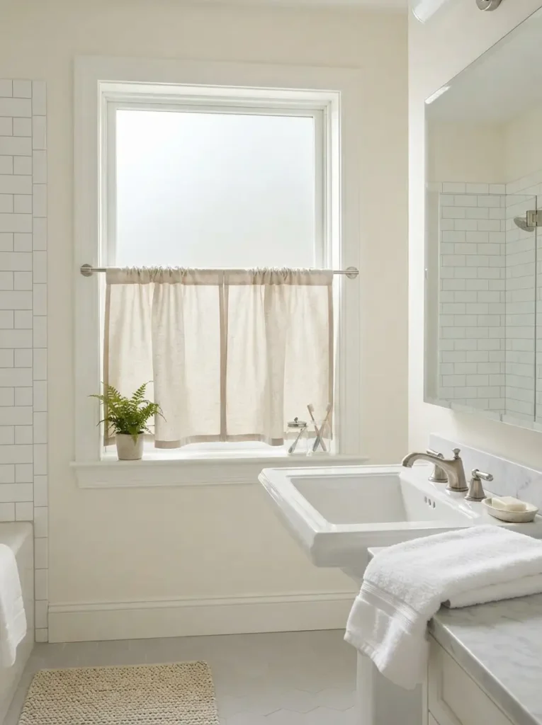 Add a Roman Blind or Soft Window Treatment