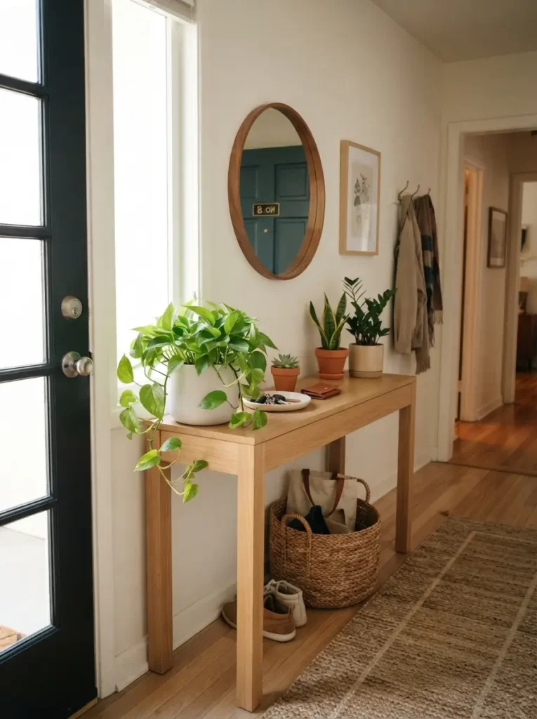 Add a Small Entryway Plant