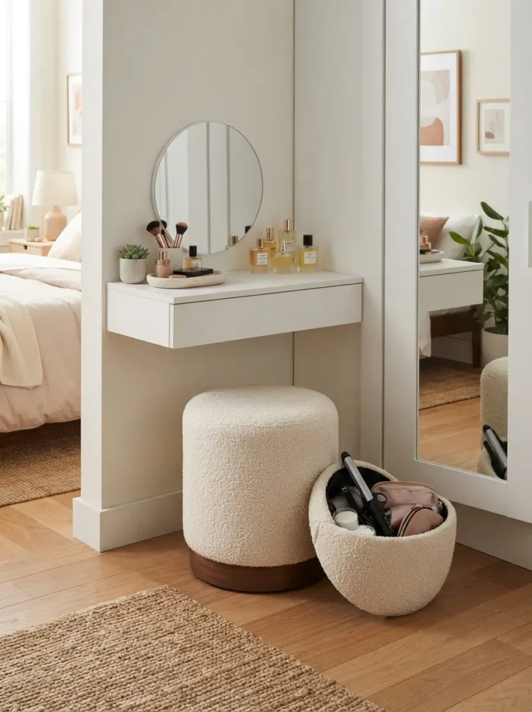 Add a Small Stool That Tucks Under the Table