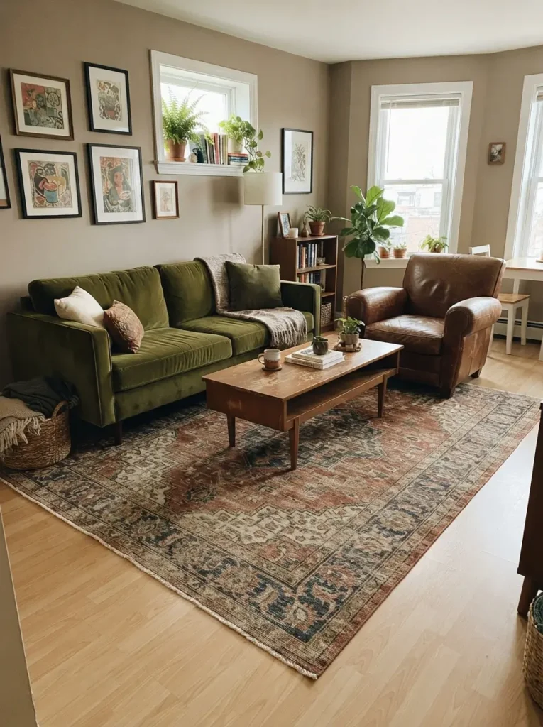 Add an Antique or Vintage-Style Rug