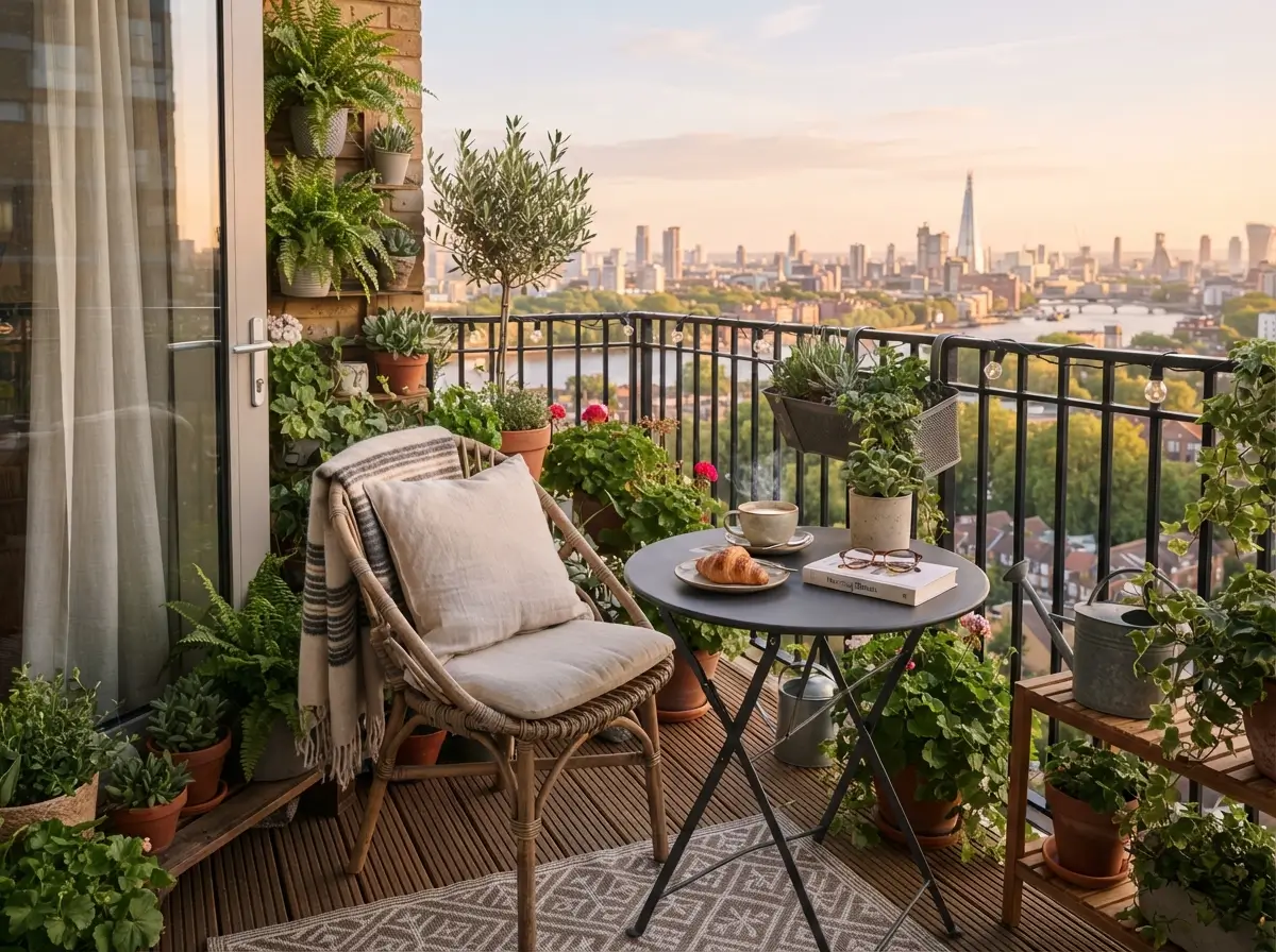 Apartment Balcony Coffee Nook Ideas for Morning Views