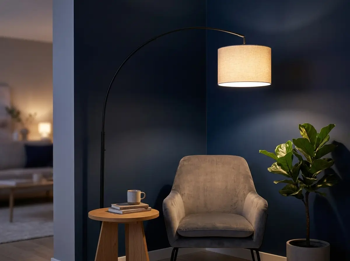 Apartment Living Room Lighting Ideas for Corners