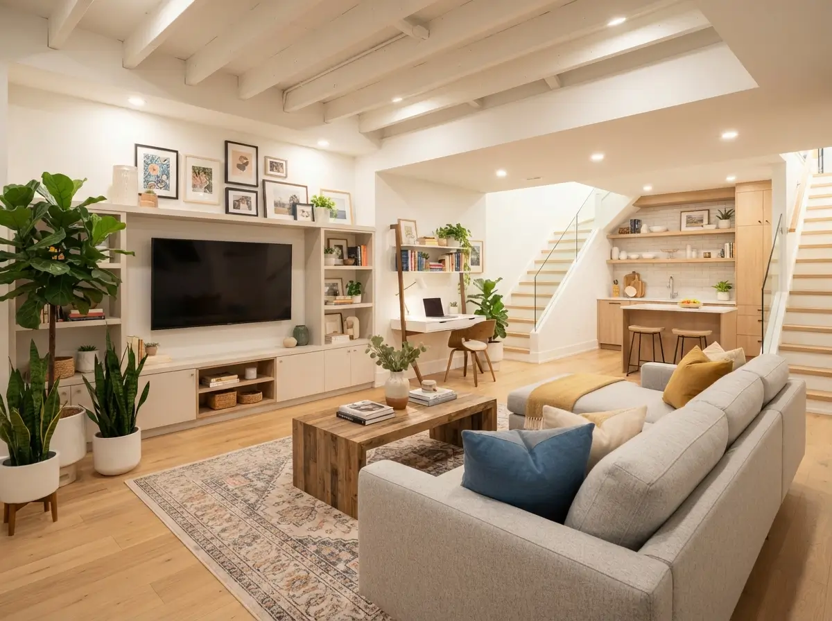 Basement Makeover Ideas for Your Bright Living Space