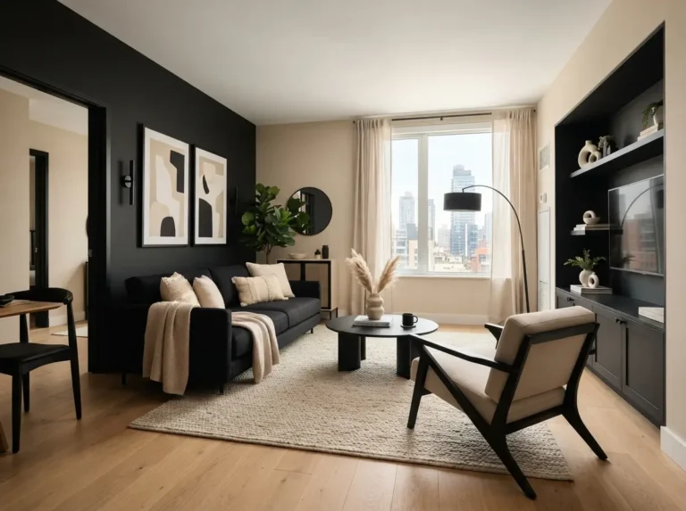 Black and Beige Apartment Decor for Minimal Homes