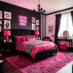 Black and Hot Pink Bedroom Ideas for a Bold Makeover