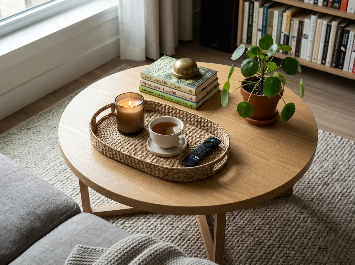 Budget Friendly Small Apartment Coffee Table Styling Ideas