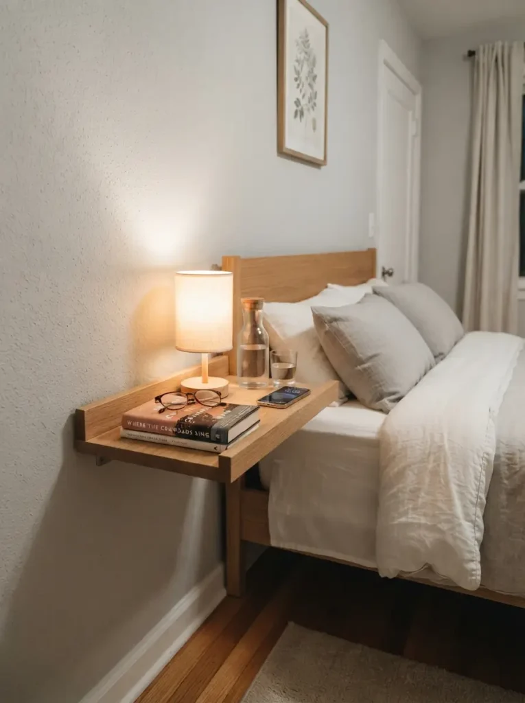 Build a Bedside Shelf Instead of Using a Nightstand