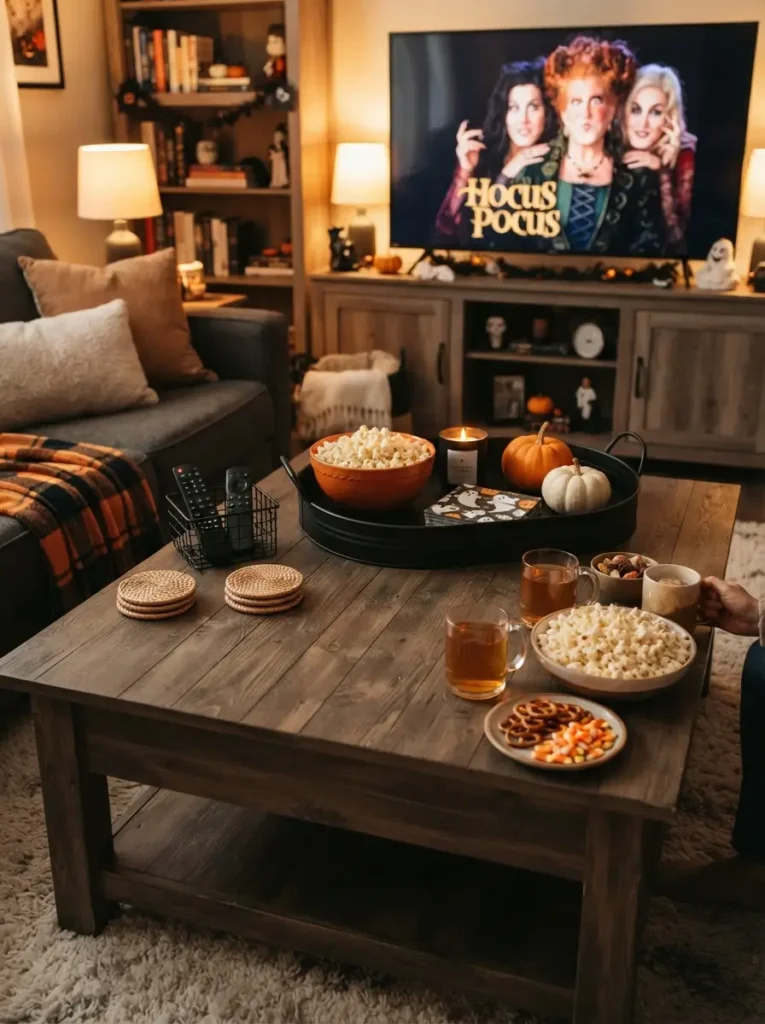 Build a Movie Night Coffee Table Setup