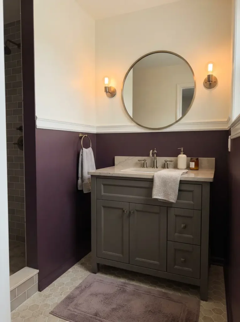 Build the Palette Around Deep Plum and Smoky Neutrals