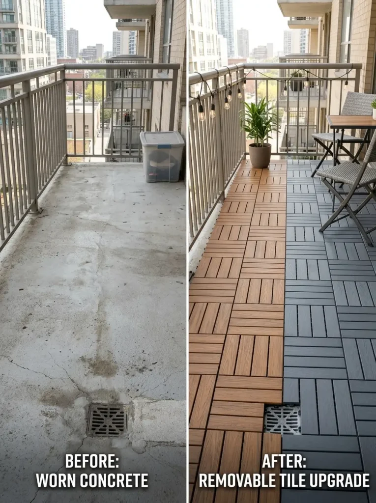 Choose Peel-and-Stick Deck Tiles Carefully