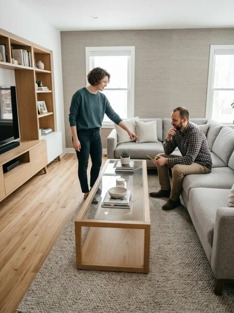 Choose a Coffee Table That Fits the Walkway