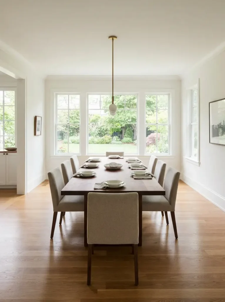 Choose a table shape that fits the room