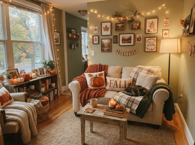 Cozy Fall Apartment Living Room Ideas for Small Homes