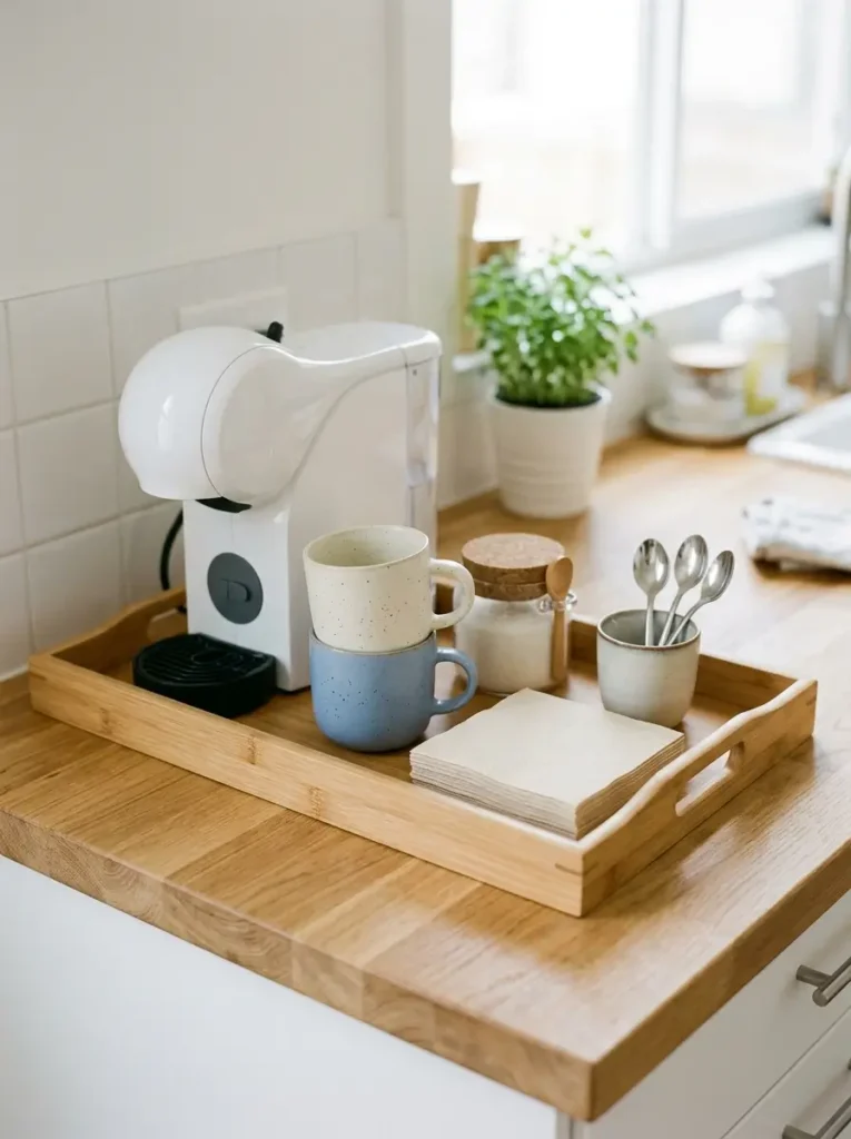Create a Coffee Tray Station