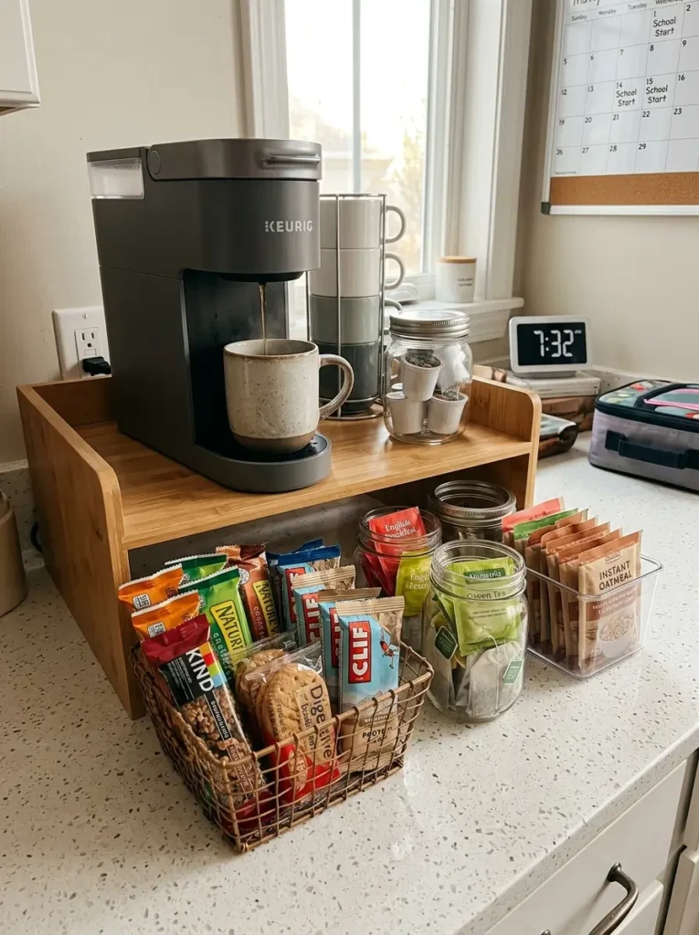 Create a Coffee and Snack Combo Zone