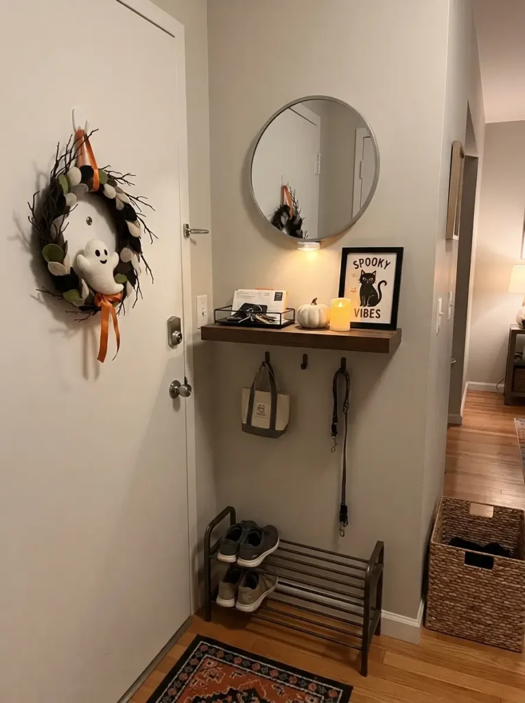Create a Halloween Entry Corner