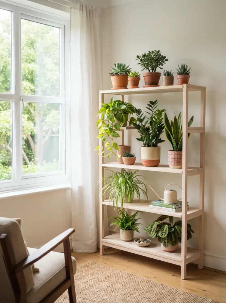Create a Plant Shelf Near the Window