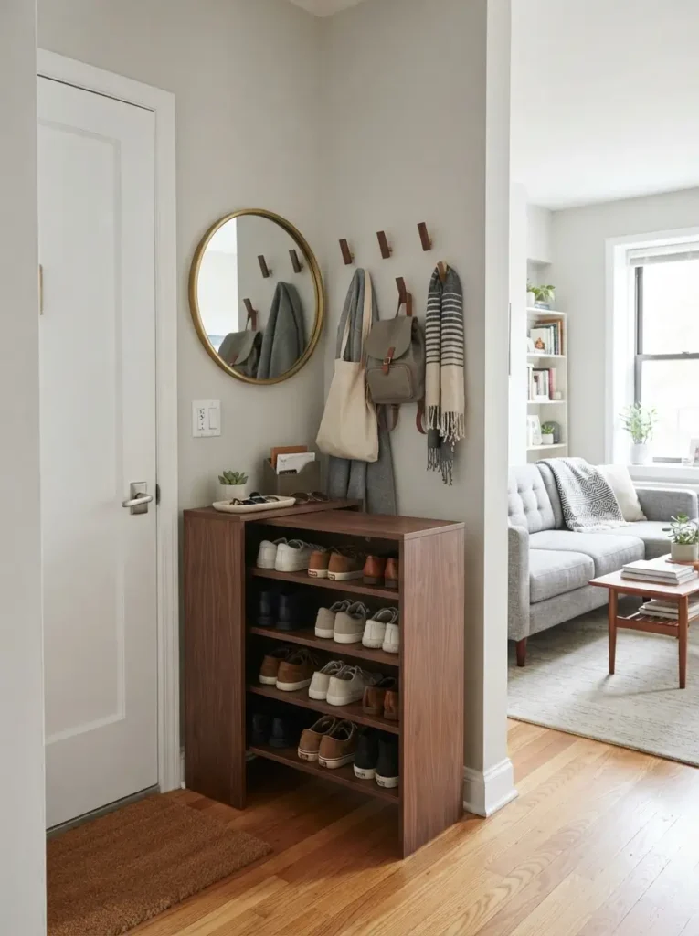 Create a Slim Entry Zone Near the Living Room