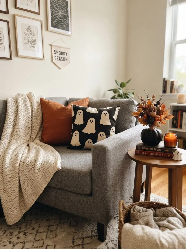 Create a Sofa Corner With Seasonal Textiles
