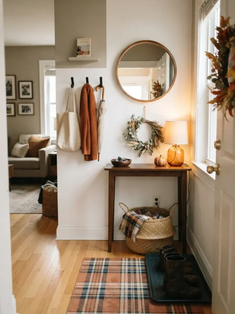 Create a renter-friendly fall entry corner