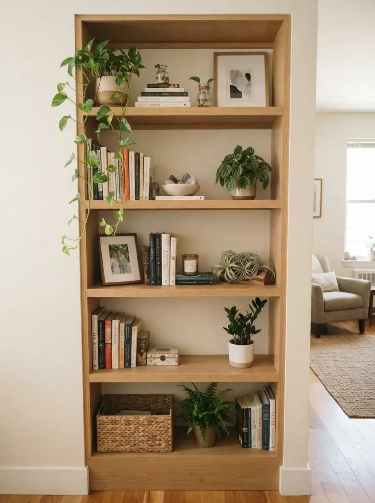 Decorate Shelves With Small Plant Moments