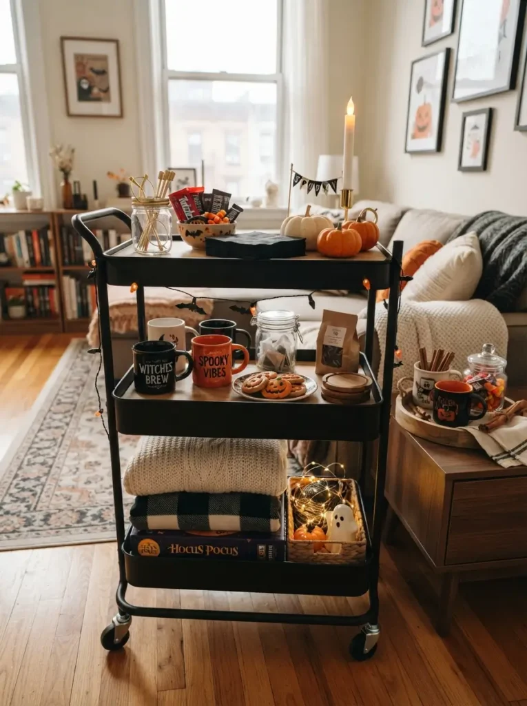 Decorate a Bar Cart or Rolling Cart