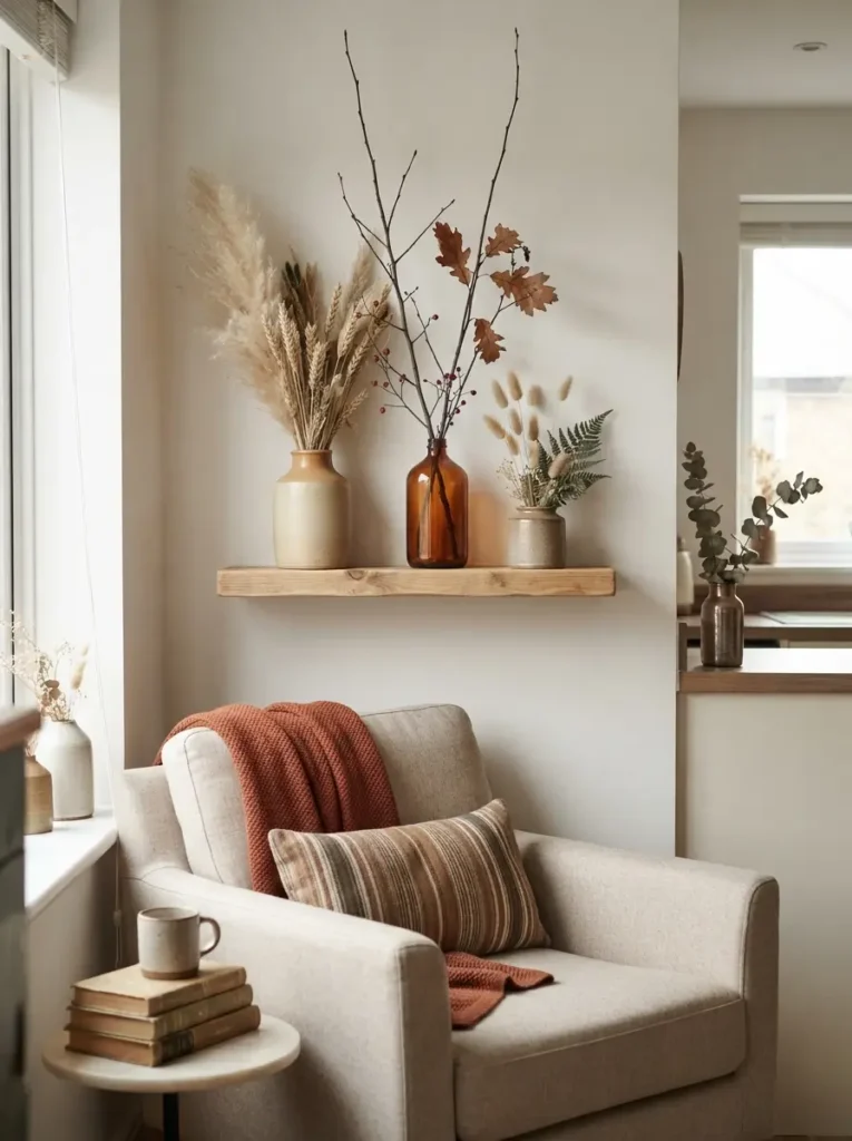Decorate with dried stems and branches