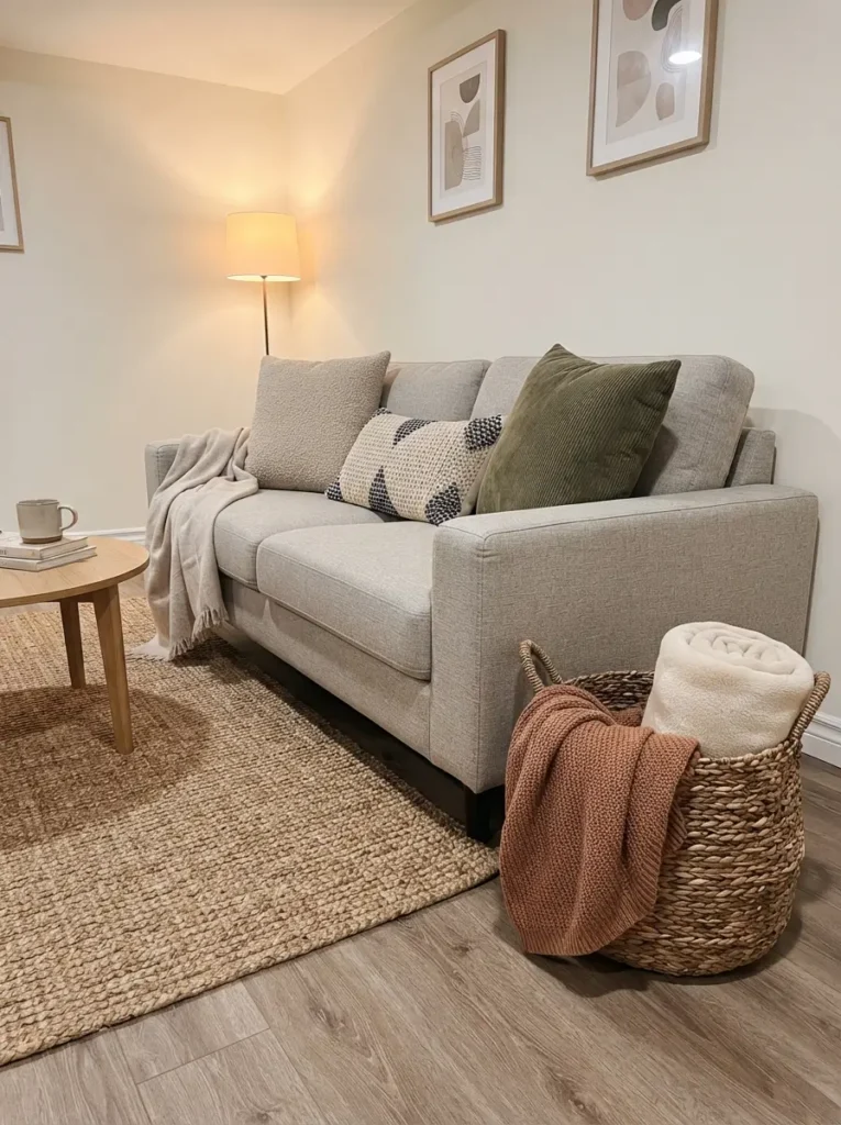 Finish With Blankets and Cushions in Layers