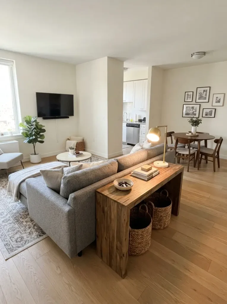 Float a Small Sectional Only When the Room Allows It