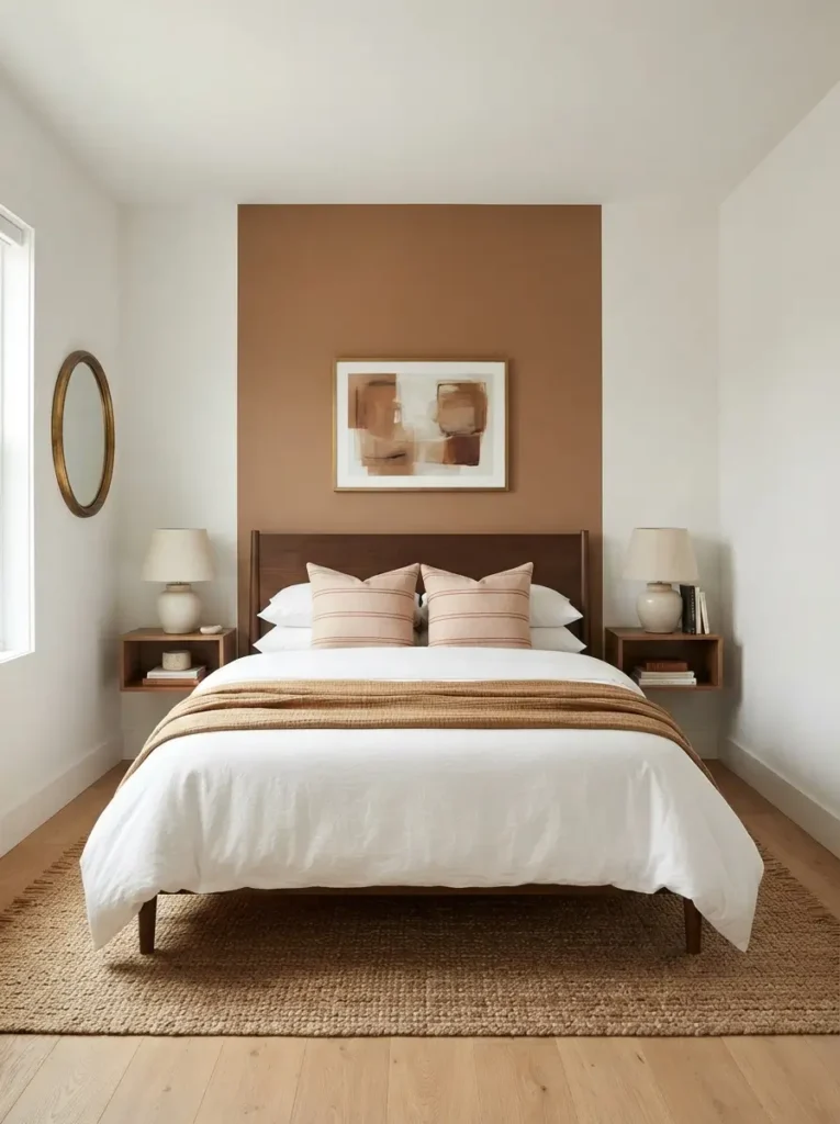Frame the Bed With Removable Wall Colour