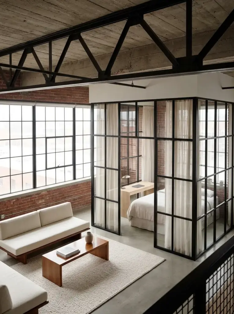 Glass Dividers for an Open Yet Styled Feel