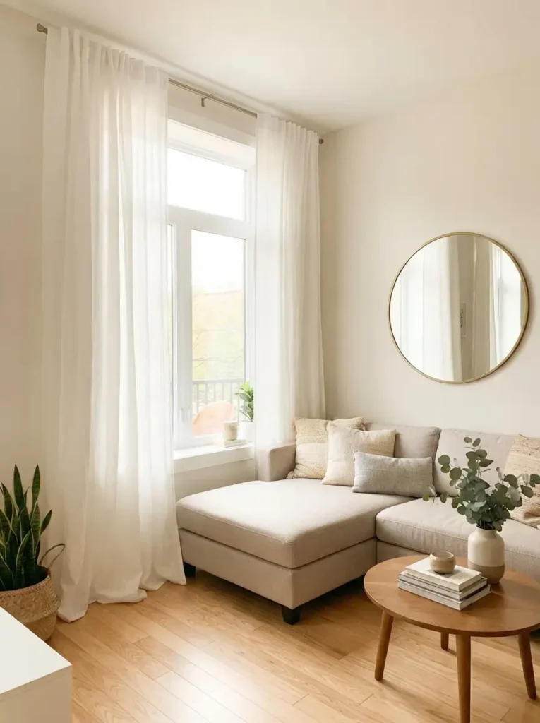 Hang Curtains Higher to Make the Room Feel Taller