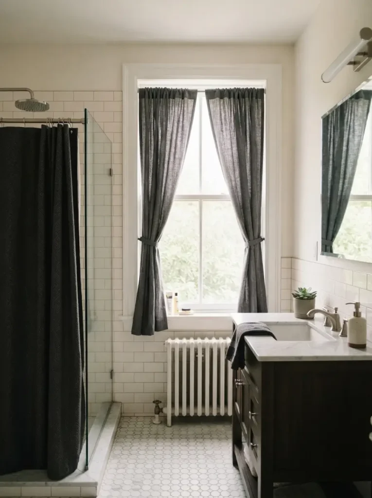 Hang Dark Linen-Look Curtains for Privacy