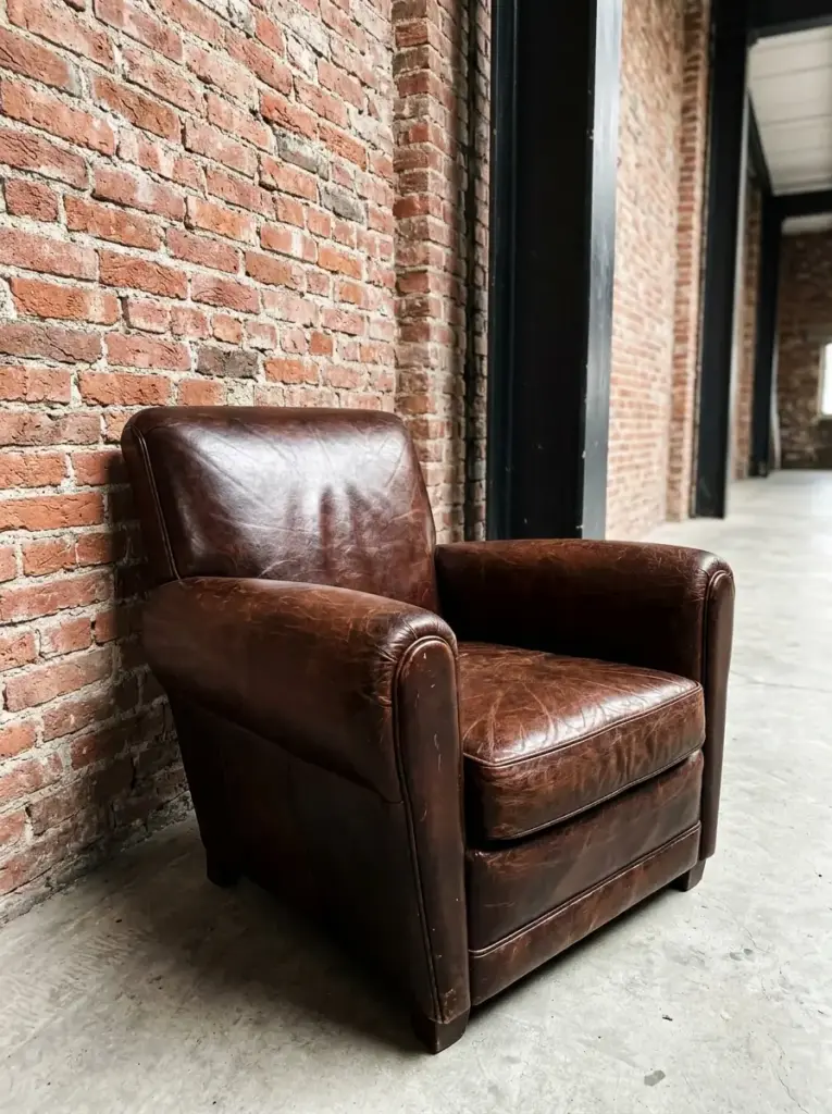 Leather Accent Chairs for Rich Loft Character