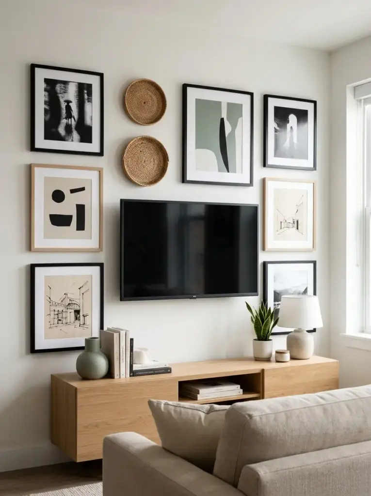 Make the TV Wall Part of a Gallery Wall