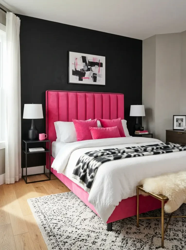 Make the headboard the statement piece