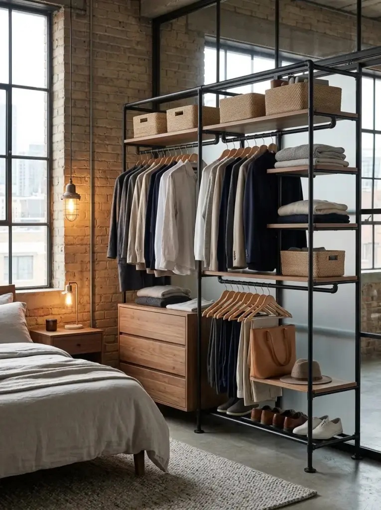 Open Closet Designs with a Loft Style Feel