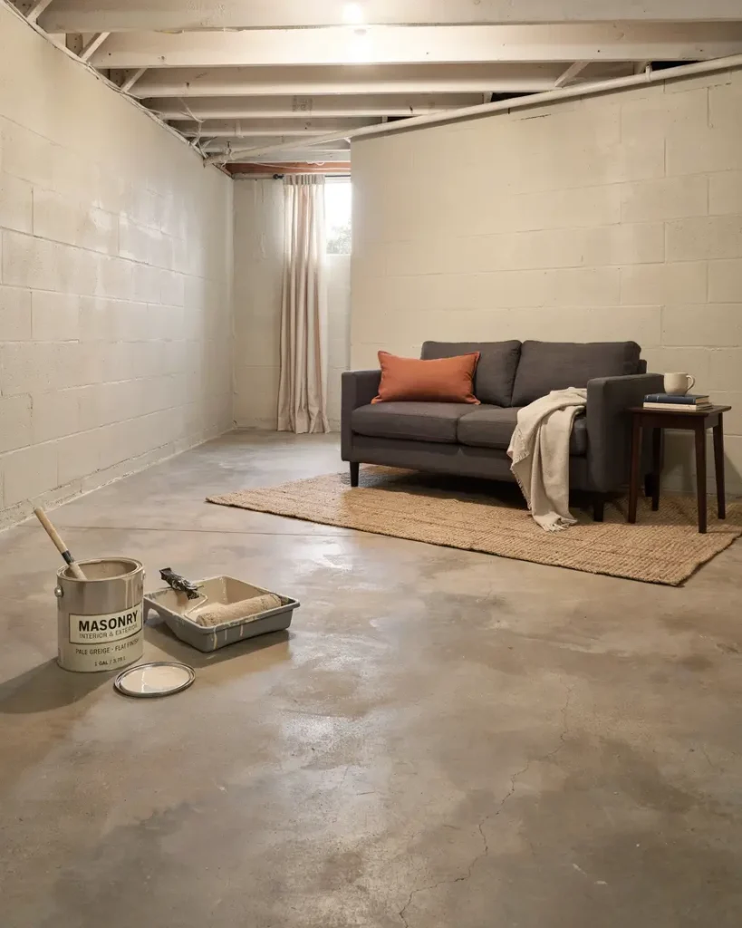 Paint Concrete Blocks in a Light Neutral