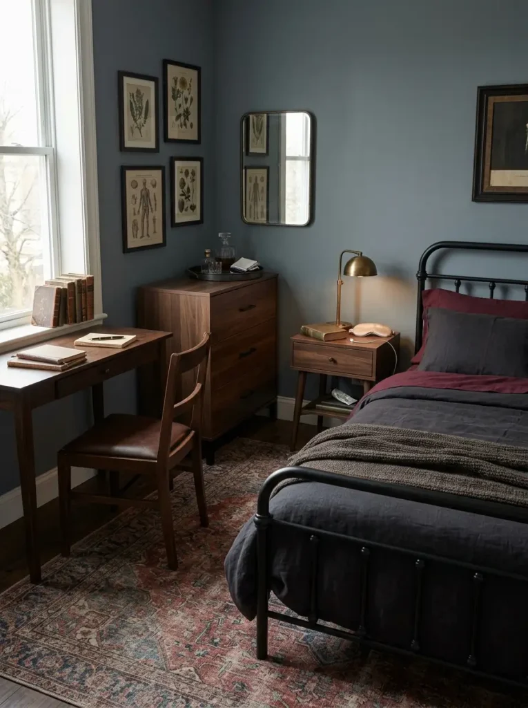 Pick Furniture With Slim Shapes and Dark Finishes