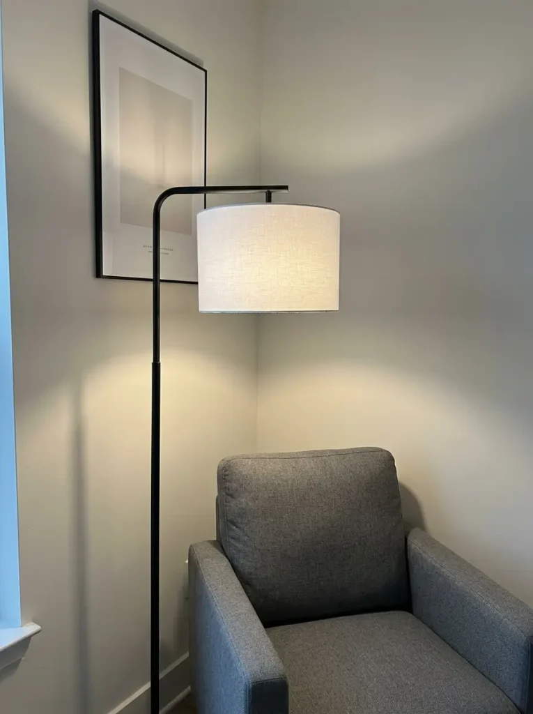 Pick a Floor Lamp With a Small Drum Shade