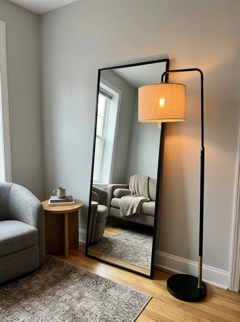 Place a Floor Lamp Near a Mirror