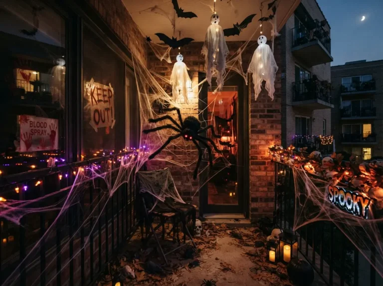 Scary and Easy Halloween Balcony Decor Apartment Ideas