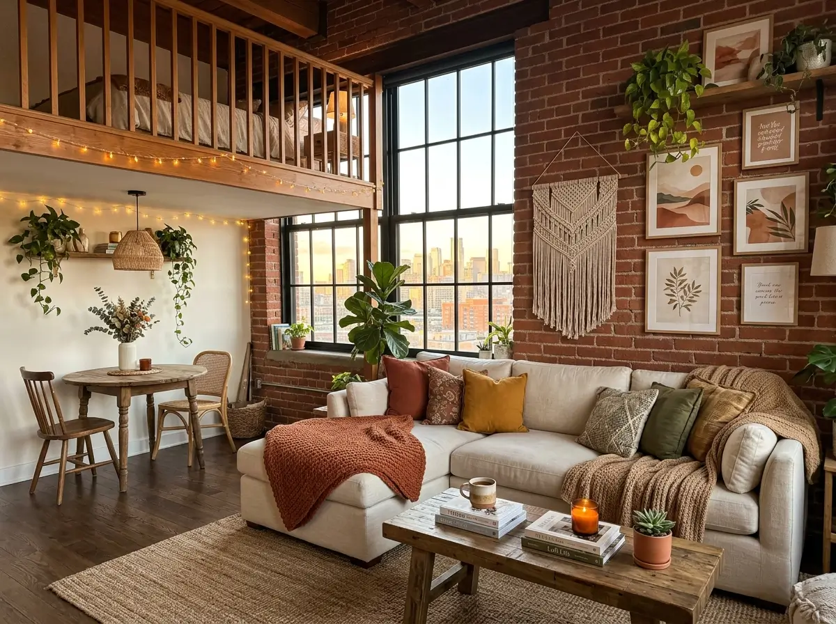 Simple Loft Apartment Decorating Ideas for Warm Homes