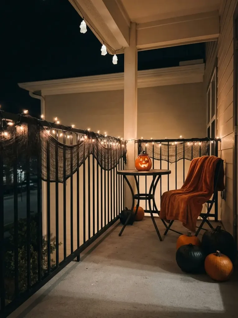Start with a spooky balcony color palette