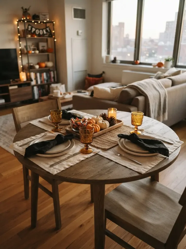 Style a Small Dining Table for Halloween