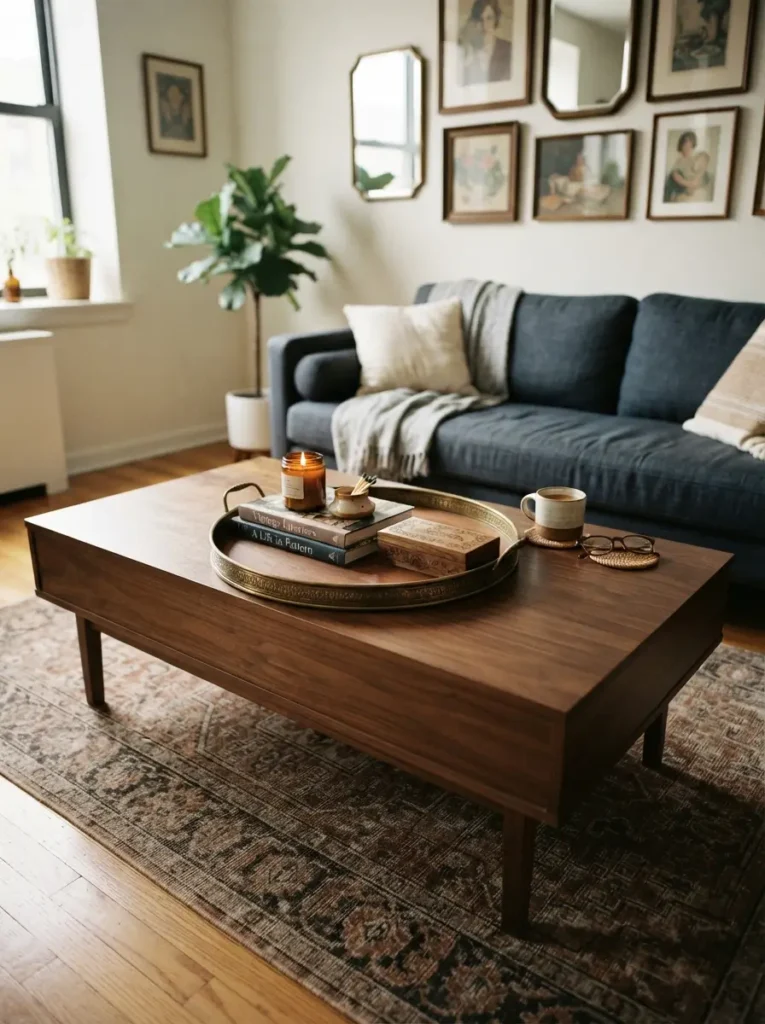 Style the Coffee Table with Useful Vintage Pieces