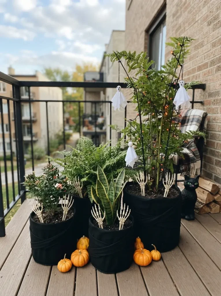 Style your plants for Halloween
