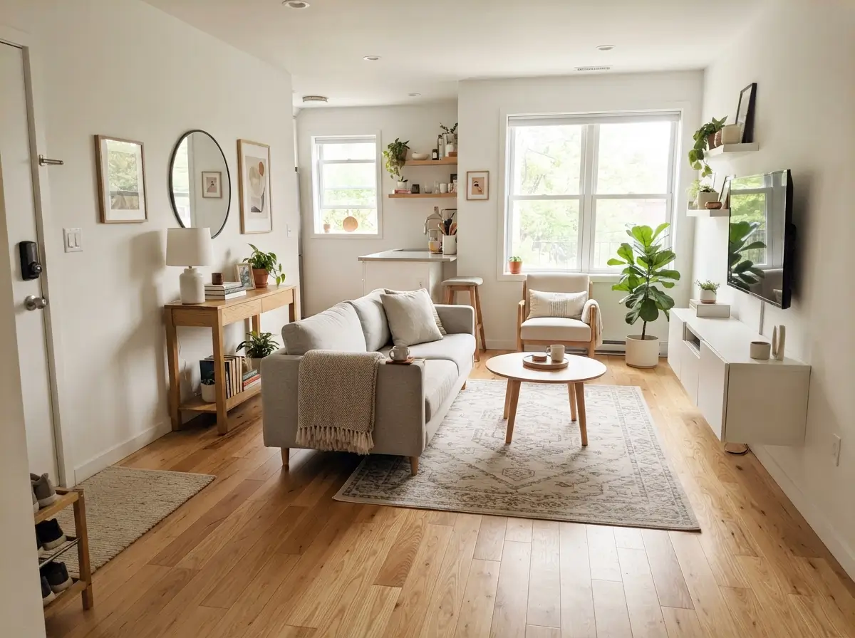 Tiny Apartment Living Room Layout Ideas for Easy Walking