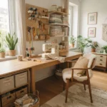 Trendy Apartment Sewing Room Decor Ideas for Calm Homes