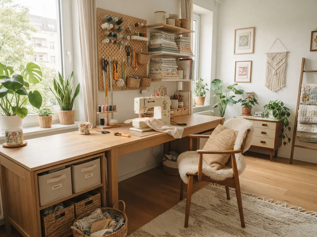 Trendy Apartment Sewing Room Decor Ideas for Calm Homes